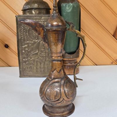 LOT 146F: Various Metal Vessels Including Ewer from Egypt