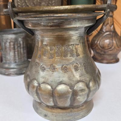 LOT 146F: Various Metal Vessels Including Ewer from Egypt