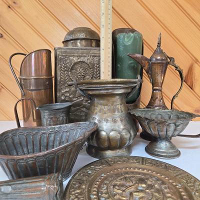 LOT 146F: Various Metal Vessels Including Ewer from Egypt