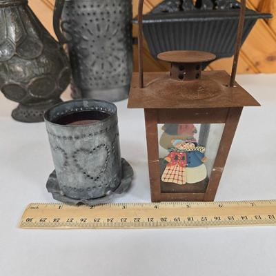 LOT 149F: Cast Iron Eagle Cachepot and More
