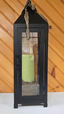 LOT 153F: Fireplace Tool Set and Two Lanterns