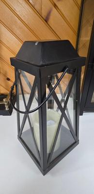 LOT 153F: Fireplace Tool Set and Two Lanterns