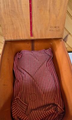 LOT 156F: Vintage Redmon Peru Ind. Picnic Basket and Basketville Picnic Basket