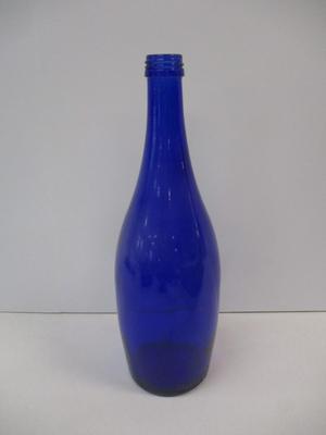 Cobalt Blue Ty Nant Still Spring Water Bottle Souvenir Cloth Quilted Fabric Storage Box
