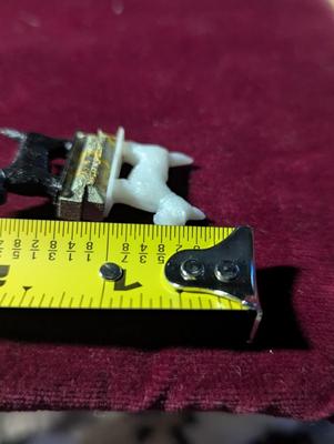 Vintage Tricky Dogs Novelty Black / White Magnetic Dogs w/ Box #3