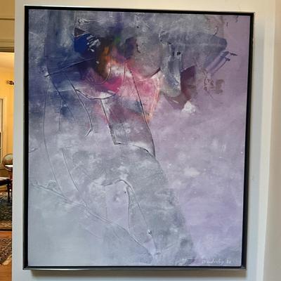 F700 Acrylic On Canvas "Trooping With Craws" By Frank Wimberley