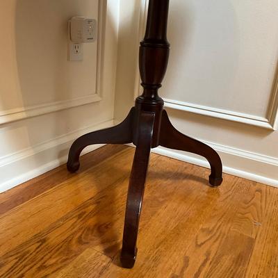 F701 Mahogany Round Faux Drawer Table