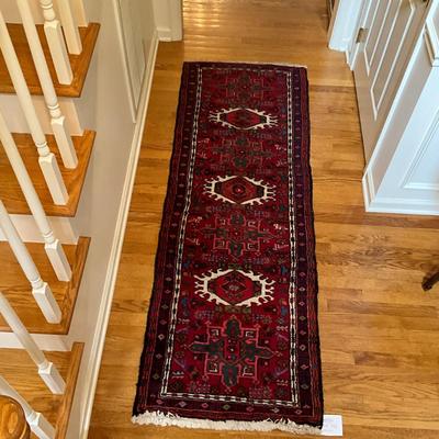 F702 Oriental Handknotted Wool Rug Runner