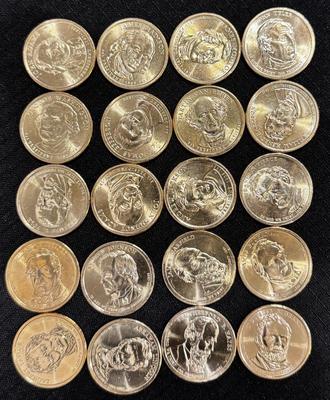 Gold! First 20 Presidential Coin Gold Dollar Set