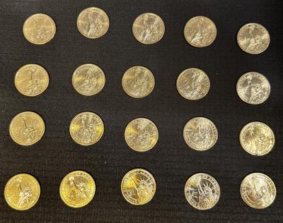 Gold! First 20 Presidential Coin Gold Dollar Set