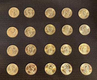 Gold! First 20 Presidential Coin Gold Dollar Set