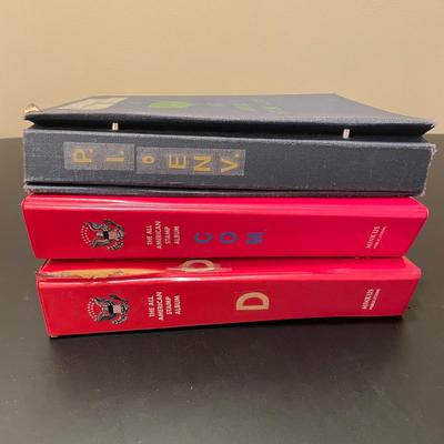 Three “The All American Stamp Album” Binders (O-SS)
