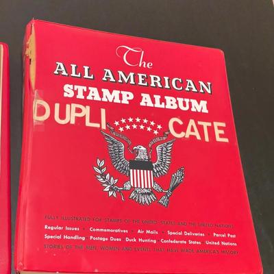 Three “The All American Stamp Album” Binders (O-SS)