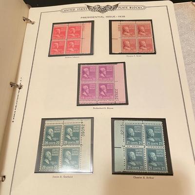 Two Plate Block Albums 1912-1949 (O-SS)