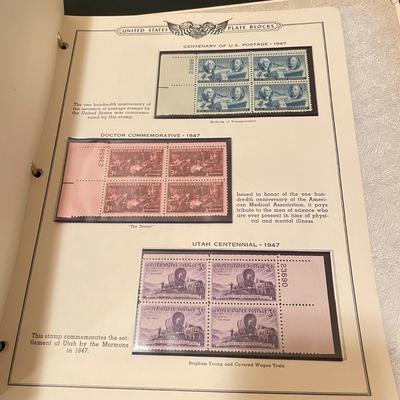 Two Plate Block Albums 1912-1949 (O-SS)
