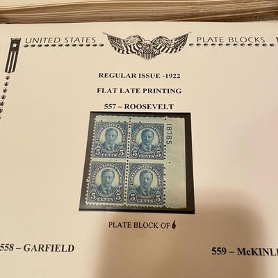 Two Plate Block Albums 1912-1949 (O-SS)