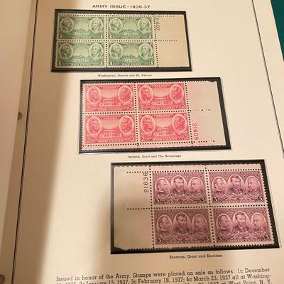 Two Plate Block Albums 1912-1949 (O-SS)