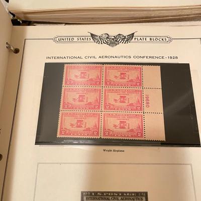 Two Plate Block Albums 1912-1949 (O-SS)