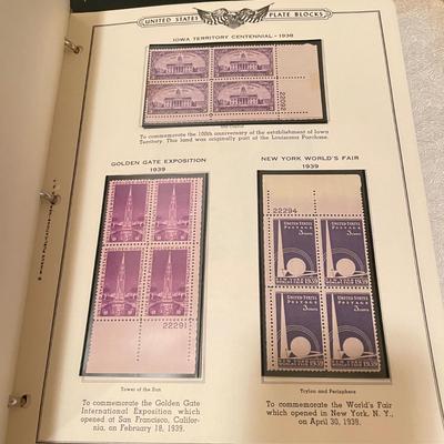 Two Plate Block Albums 1912-1949 (O-SS)