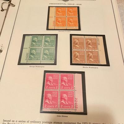 Two Plate Block Albums 1912-1949 (O-SS)