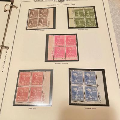Two Plate Block Albums 1912-1949 (O-SS)