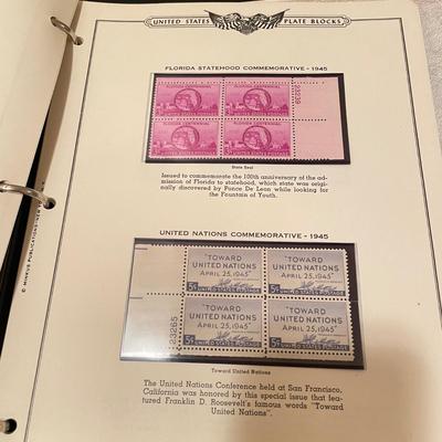 Two Plate Block Albums 1912-1949 (O-SS)