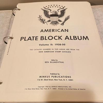 Two Plate Block Albums 1912-1949 (O-SS)