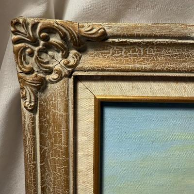 Original Landscape Painting in Ornate Frame (P-BM)