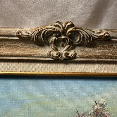 Original Landscape Painting in Ornate Frame (P-BM)