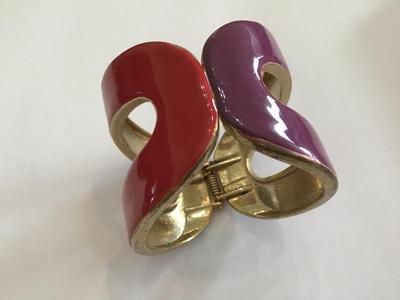 Vintage Enamel Hinge Bracelet