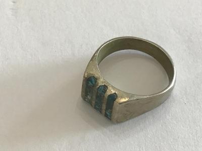 Vintage Turquoise inlay Ring