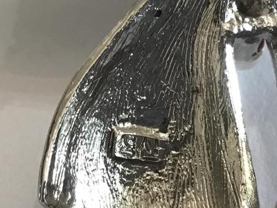 Crystal Bow Brooch Marked
