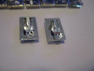 Lucite Style Segmented Confetti Bracelet & Clip On Earrings #40