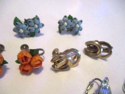 Antique Pierced & Clip On Earrings #42