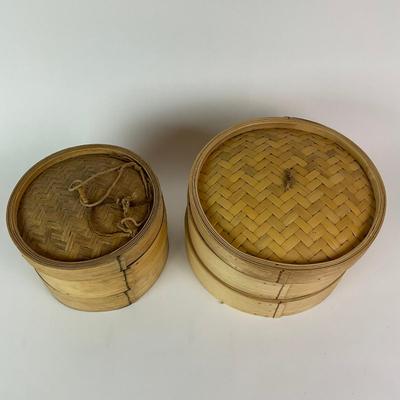453 Bamboo Steamer Baskets Lot