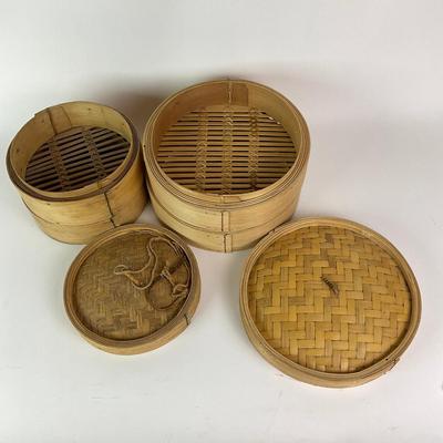 453 Bamboo Steamer Baskets Lot
