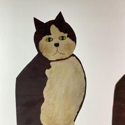 466 Board Hand-Painted Cats