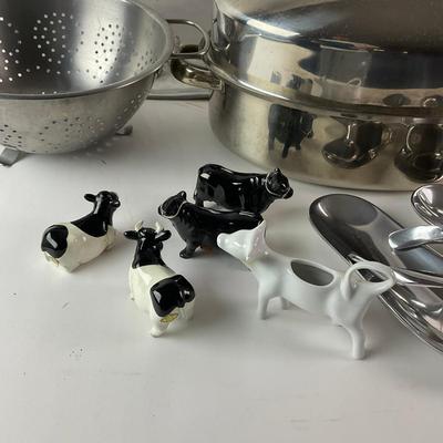 467 Stainless Steel & Pewter Decor Lot