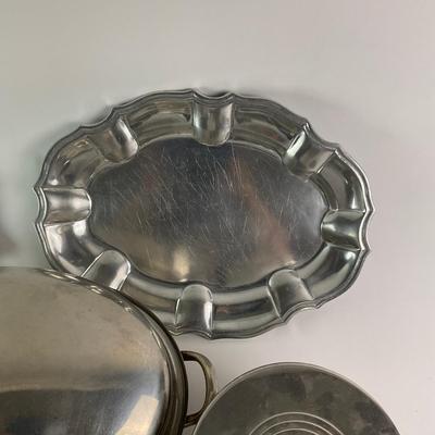 467 Stainless Steel & Pewter Decor Lot