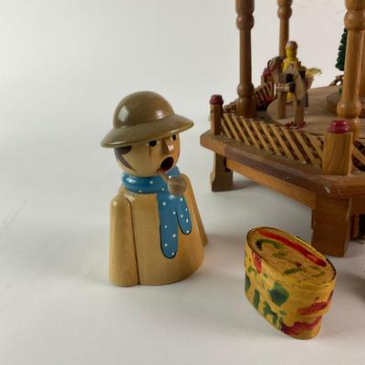 483 Antique Carousel Music Box