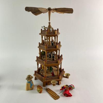 483 Antique Carousel Music Box