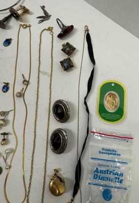 Sale Photo Thumbnail #57: See photos for details, there are many single earrings without mates.