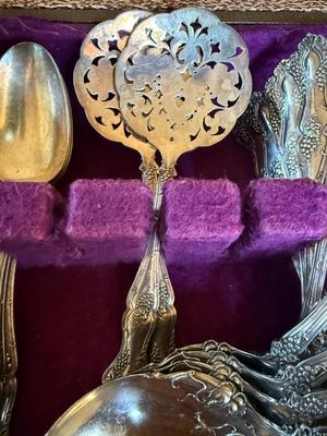 Sale Photo Thumbnail #313: This is for a plethora of Roger Brothers Grape Design Serving pieces. It’s absolutely stunning. This would enhance any party or gathering. If you would like to make an offer please contact us.