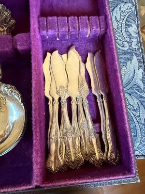 Sale Photo Thumbnail #308: This is for a plethora of Roger Brothers Grape Design Serving pieces. It’s absolutely stunning. This would enhance any party or gathering. If you would like to make an offer please contact us.