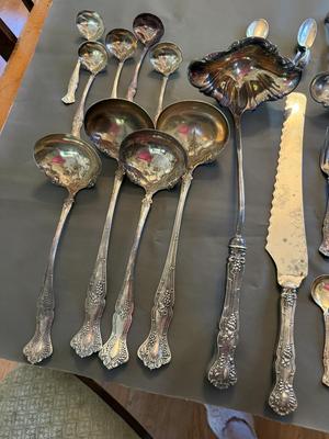 Sale Photo Thumbnail #301: This is for a plethora of Roger Brothers Grape Design Serving pieces. It’s absolutely stunning. This would enhance any party or gathering. If you would like to make an offer please contact us.