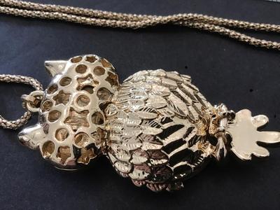 Costume Owl Necklace