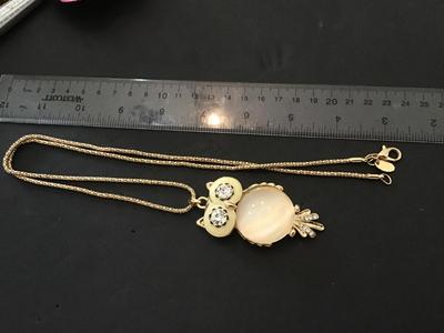 Costume Owl Necklace