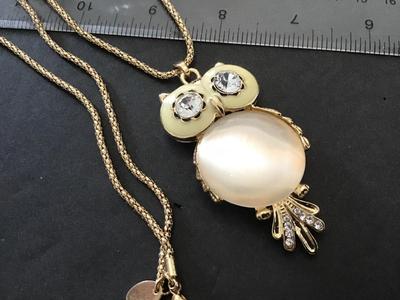 Costume Owl Necklace