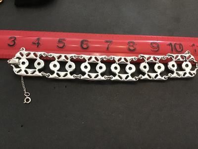 Sarah Coventry Wide Link Bracelet
