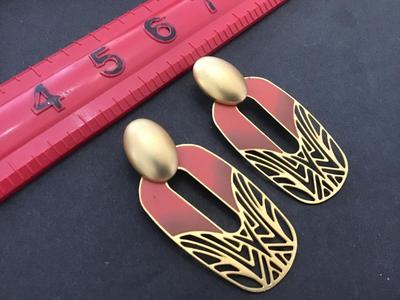 Matt Gold Dangle Earrings